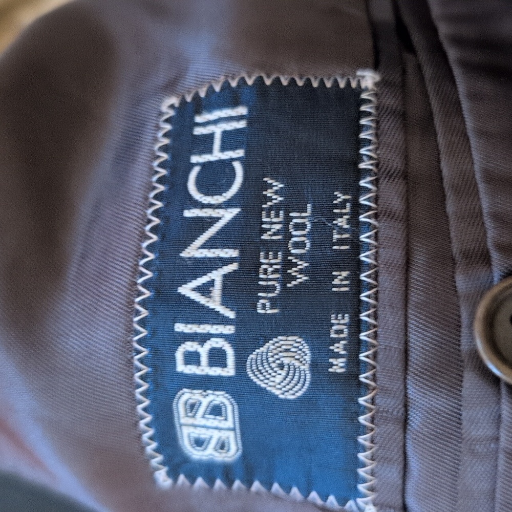 Authentic Bianchi Double-Breasted Blazer Sports Coat Jacket Side L - Italy - Picture 2 of 5